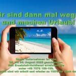 Betriebsferien & Ersatzteilnotdienst