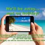 Company holidays & spare parts emergency service