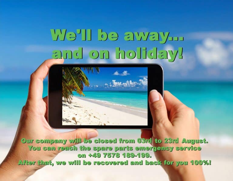 Read more about the article WILLIBALD-Company holidays 2026 and spare parts emergency service