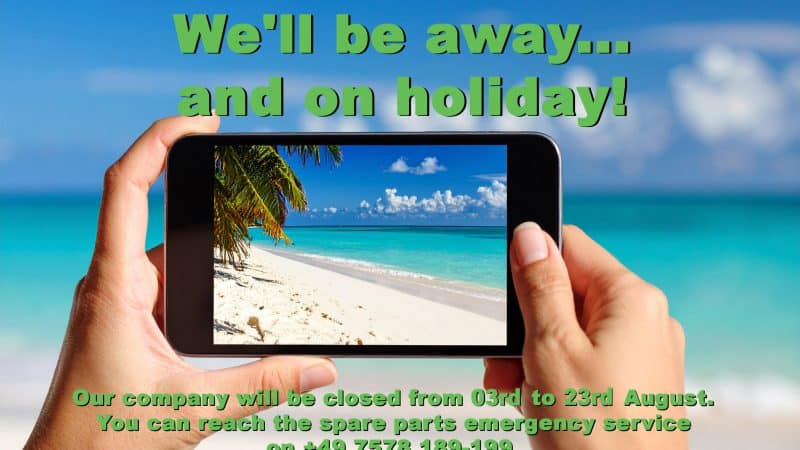 WILLIBALD-Company holidays 2026 and spare parts emergency service